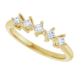 14K Yellow 1/2 CTW Natural Diamond Anniversary Band