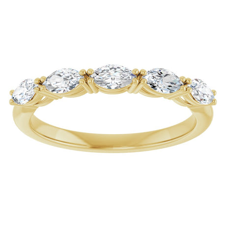 14K Yellow Gold 1/2 CTW Lab-Grown Diamond Anniversary Band