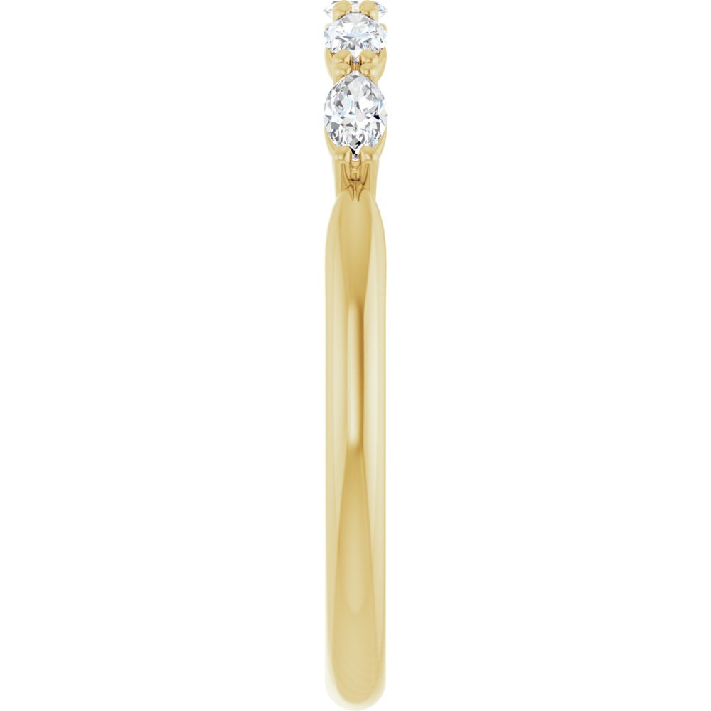 14K Yellow 1/3 CTW Lab-Grown Diamond Anniversary Band