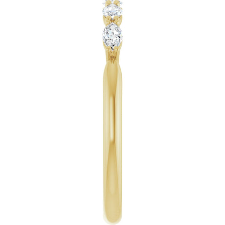 14K Yellow Gold 1/3 CTW Natural Diamond Anniversary Band