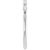 14K White 1/3 CTW Natural Diamond Anniversary Band