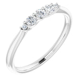 14K White 1/5 CTW Natural Diamond Anniversary Band