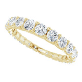 14K Yellow Gold 1 1/5 CTW Natural Diamond Graduated Eternity Band Size 5.5
