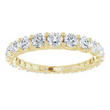 14K Yellow Gold 1 1/5 CTW Natural Diamond Graduated Eternity Band Size 5.5
