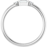 14K White Gold 1/8 CTW Natural Diamond Stackable Ring