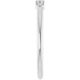 14K White Gold 1/8 CTW Natural Diamond Stackable Ring