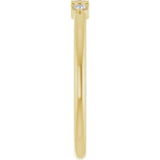 14K Yellow Gold 1/8 CTW Natural Diamond Stackable Ring