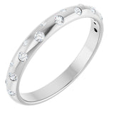 Platinum 1/6 CTW Natural Diamond Anniversary Band