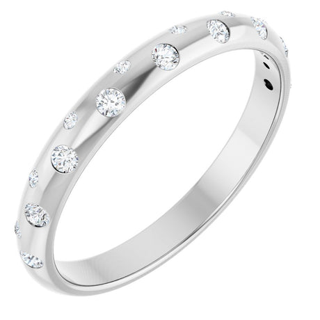 14K White Gold 1/6 CTW Lab-Grown Diamond Anniversary Band
