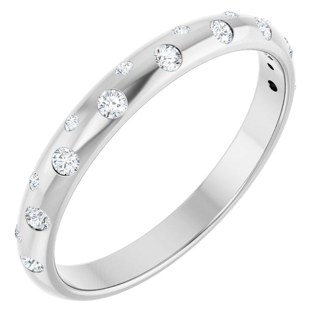 14K White Gold 1/6 CTW Lab-Grown Diamond Anniversary Band