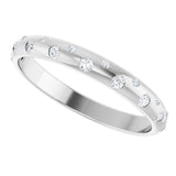 14K White Gold 1/6 CTW Lab-Grown Diamond Anniversary Band