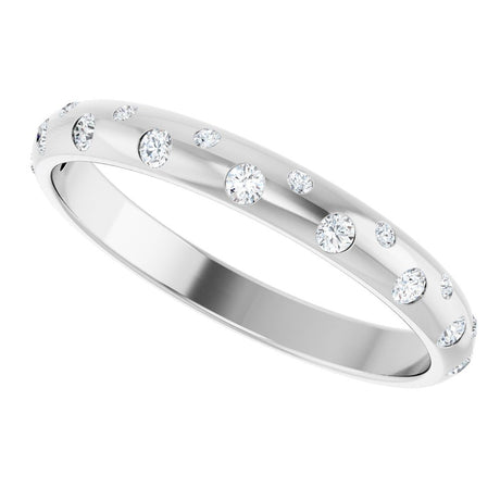 14K White Gold 1/6 CTW Lab-Grown Diamond Anniversary Band