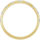 14K Yellow 1/6 CTW Natural Diamond Anniversary Band