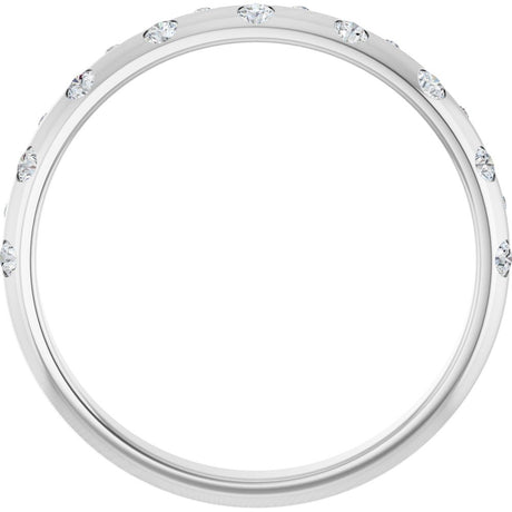 14K White Gold 1/6 CTW Lab-Grown Diamond Anniversary Band