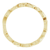 14K Yellow 3 mm Sculptural Band