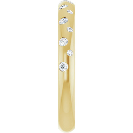 14K Yellow Gold 1/6 CTW Natural Diamond Anniversary Band