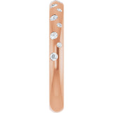 14K Rose Gold 1/6 CTW Natural Diamond Anniversary Band
