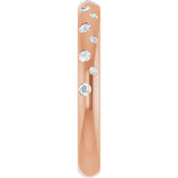 14K Rose 1/6 CTW Natural Diamond Anniversary Band