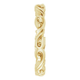 14K Yellow 3 mm Sculptural Band