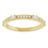 14K Yellow 1/4 CTW Natural Diamond Anniversary Band