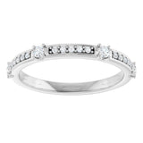 14K White 1/4 CTW Natural Diamond Anniversary Band