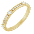 14K Yellow 1/4 CTW Natural Diamond Anniversary Band