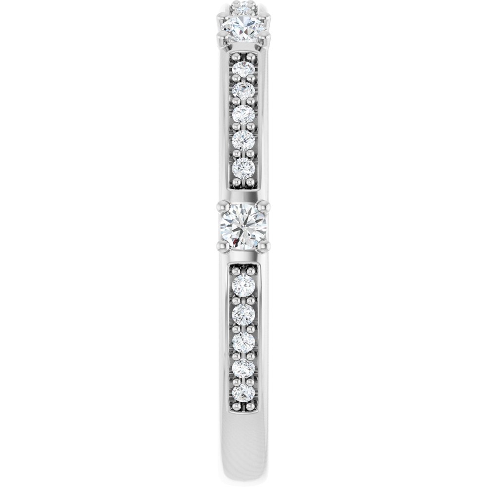 14K White 1/4 CTW Natural Diamond Anniversary Band