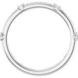 14K White 1/4 CTW Natural Diamond Anniversary Band