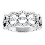 Platinum 3/8 CTW Natural Diamond Anniversary Band