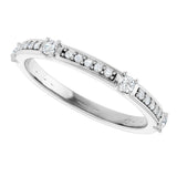 14K White 1/4 CTW Natural Diamond Anniversary Band