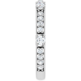 Platinum 1/2 CTW Natural Diamond Anniversary Band