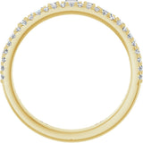 14K Yellow 1/2 CTW Lab-Grown Diamond Anniversary Band