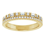 14K Yellow Gold 1/2 CTW Lab-Grown Diamond Anniversary Band