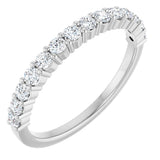 Platinum 3/8 CTW Natural Diamond Anniversary Band