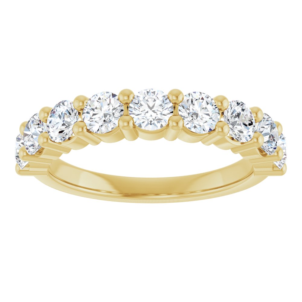 14K Yellow 9/10 CTW Lab-Grown Diamond Anniversary Band