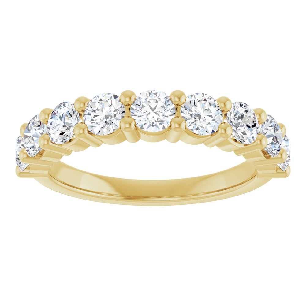 14K Yellow 9/10 CTW Lab-Grown Diamond Anniversary Band