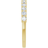 14K Yellow 1/2 CTW Lab-Grown Diamond Anniversary Band