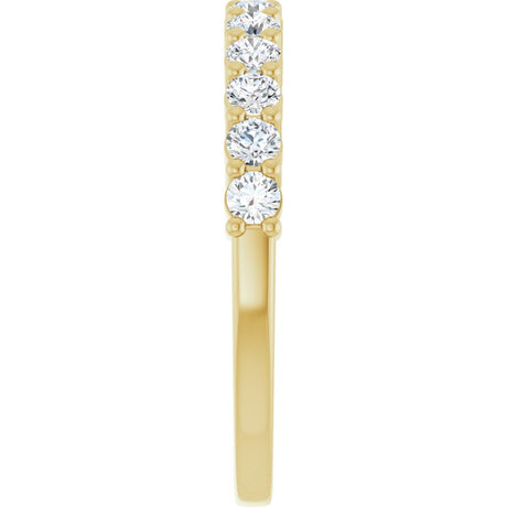 14K Yellow 1/2 CTW Lab-Grown Diamond Anniversary Band
