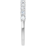 14K White 1/2 CTW Lab-Grown Diamond Anniversary Band