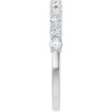 14K White 1/2 CTW Lab-Grown Diamond Anniversary Band