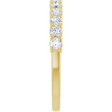 14K Yellow 1/2 CTW Natural Diamond Anniversary Band