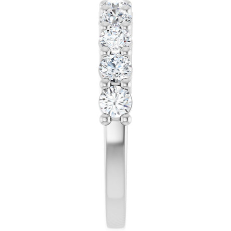 14K White 1 1/3 CTW Natural Diamond Anniversary Band