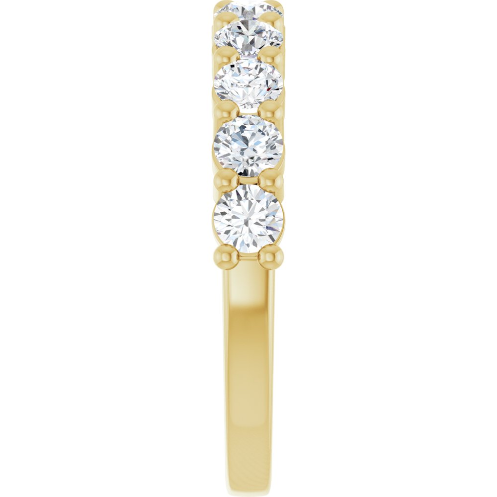 14K Yellow 9/10 CTW Natural Diamond Anniversary Band
