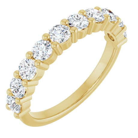 14K Yellow 9/10 CTW Natural Diamond Anniversary Band