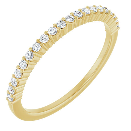 14K Yellow 1/6 CTW Natural Diamond Anniversary Band