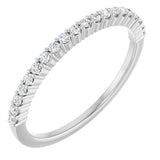 Platinum 1/6 CTW Natural Diamond Anniversary Band