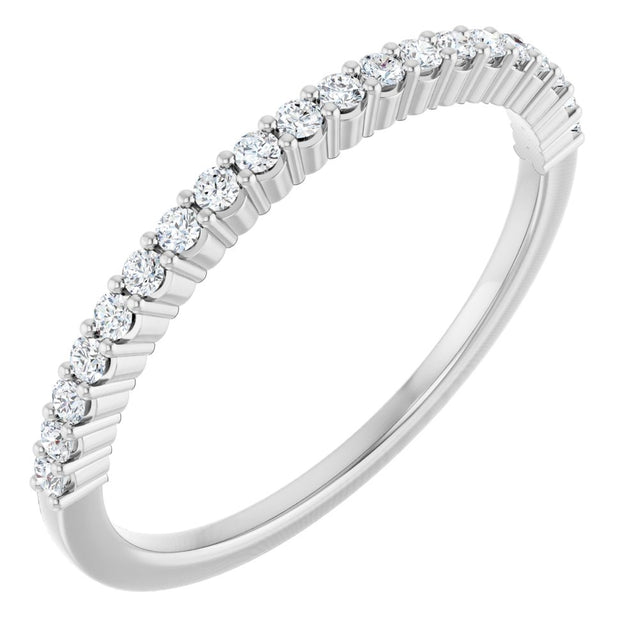 Platinum 1/6 CTW Natural Diamond Anniversary Band