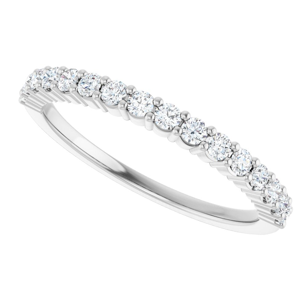 Platinum 1/4 CTW Natural Diamond Anniversary Band