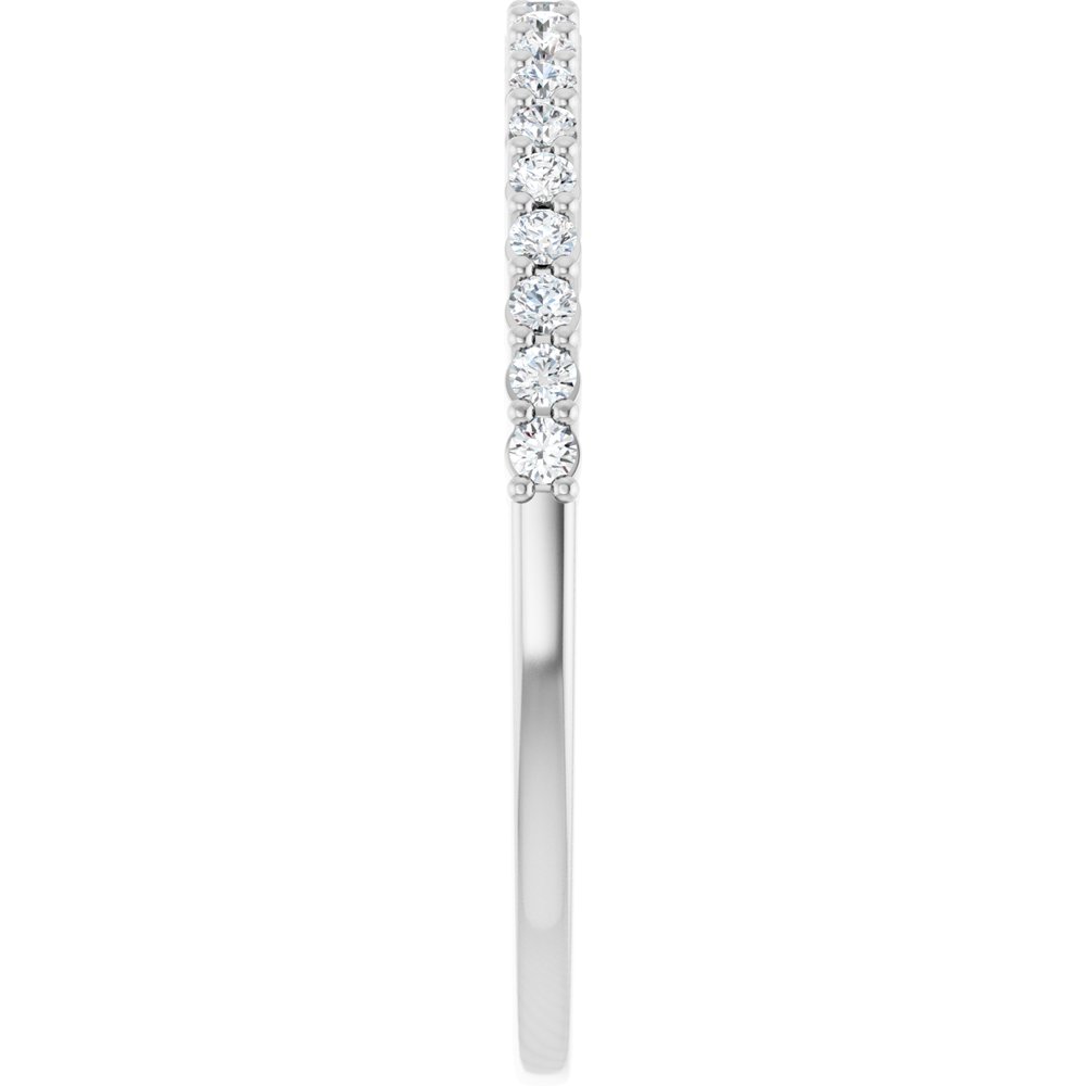 Platinum 1/6 CTW Natural Diamond Anniversary Band