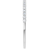Platinum 1/6 CTW Natural Diamond Anniversary Band